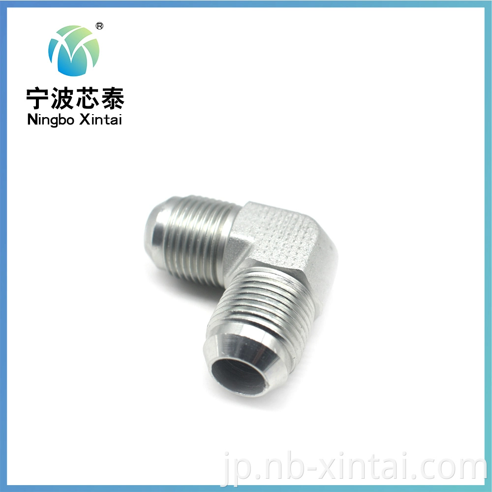 OEM ODM Factory Professional Manufacturer Hydraulic Male Jic Nipple ElbowアダプターフィッティングJB Oリングメトリック男性フラットシートホースアダプター